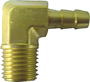 HBF129 Hose Barb 90 Elbow to Male Pipe