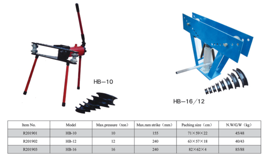 PIPE BENDER HB-10 HB-16 12